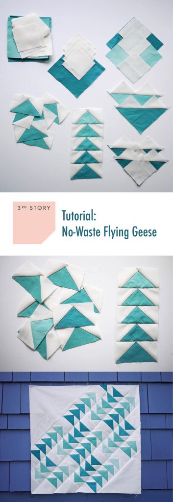 No Waste Flying Geese Tutorial - Make 4 At a Time Fast!