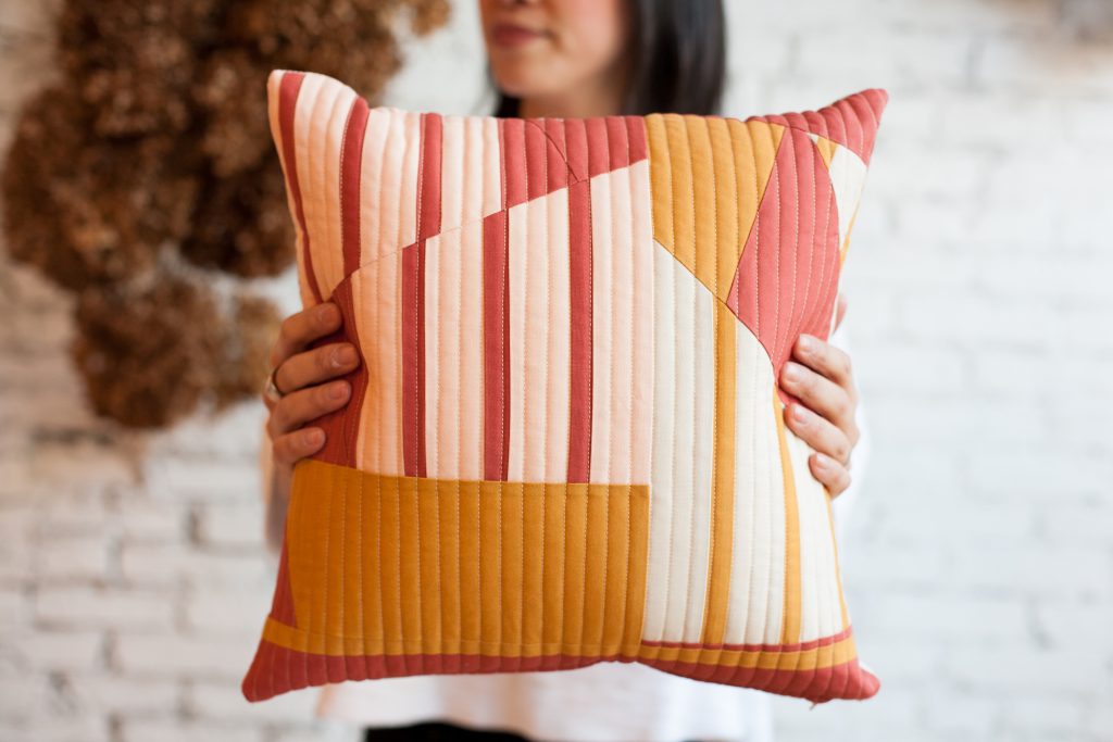 Improv Quilted pillow