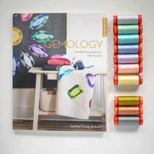 Andrea Tsang Jackson, Gemology Book, Gemstone Quilt, Aurifil Thread