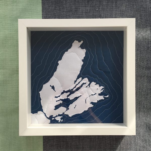 Cape Breton Map, Nova Scotia, Andrea Tsang Jackson, 3rd Story Workshop, Quilted Map