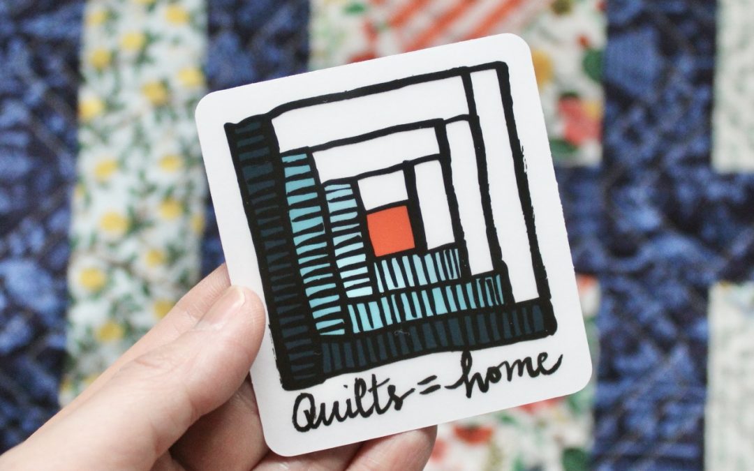 New QUILTS = HOME Stickers