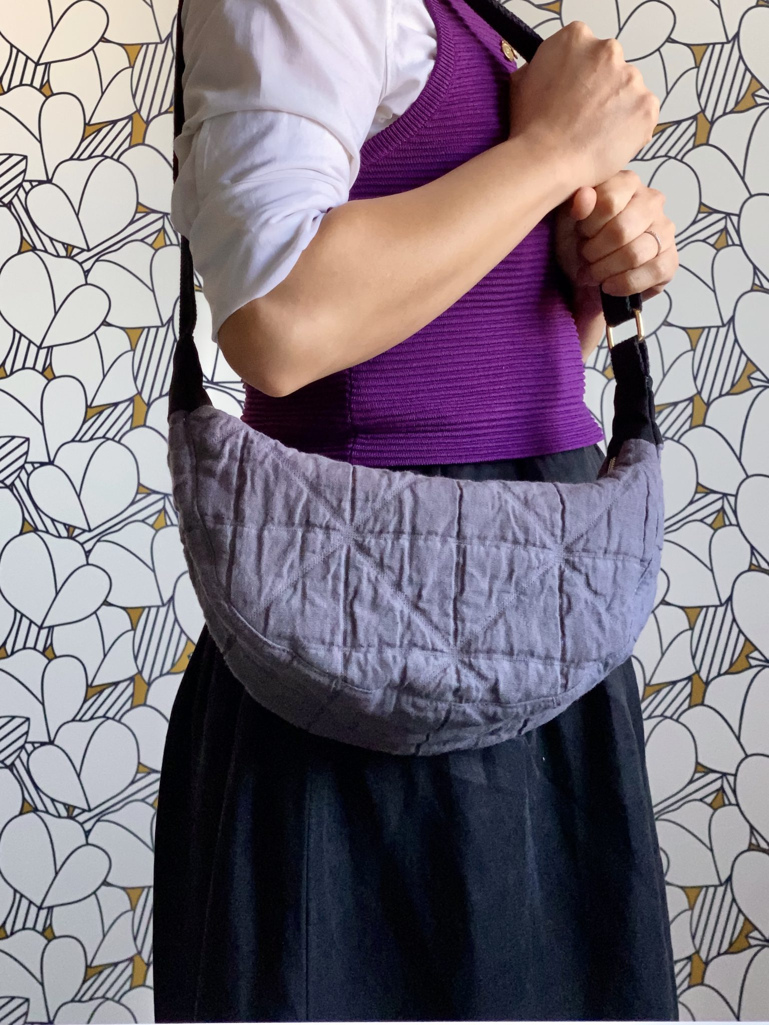 Quilted Crescent Bag - 3rd Story Workshop Quilted Crescent Bag - 3rd Story Workshop