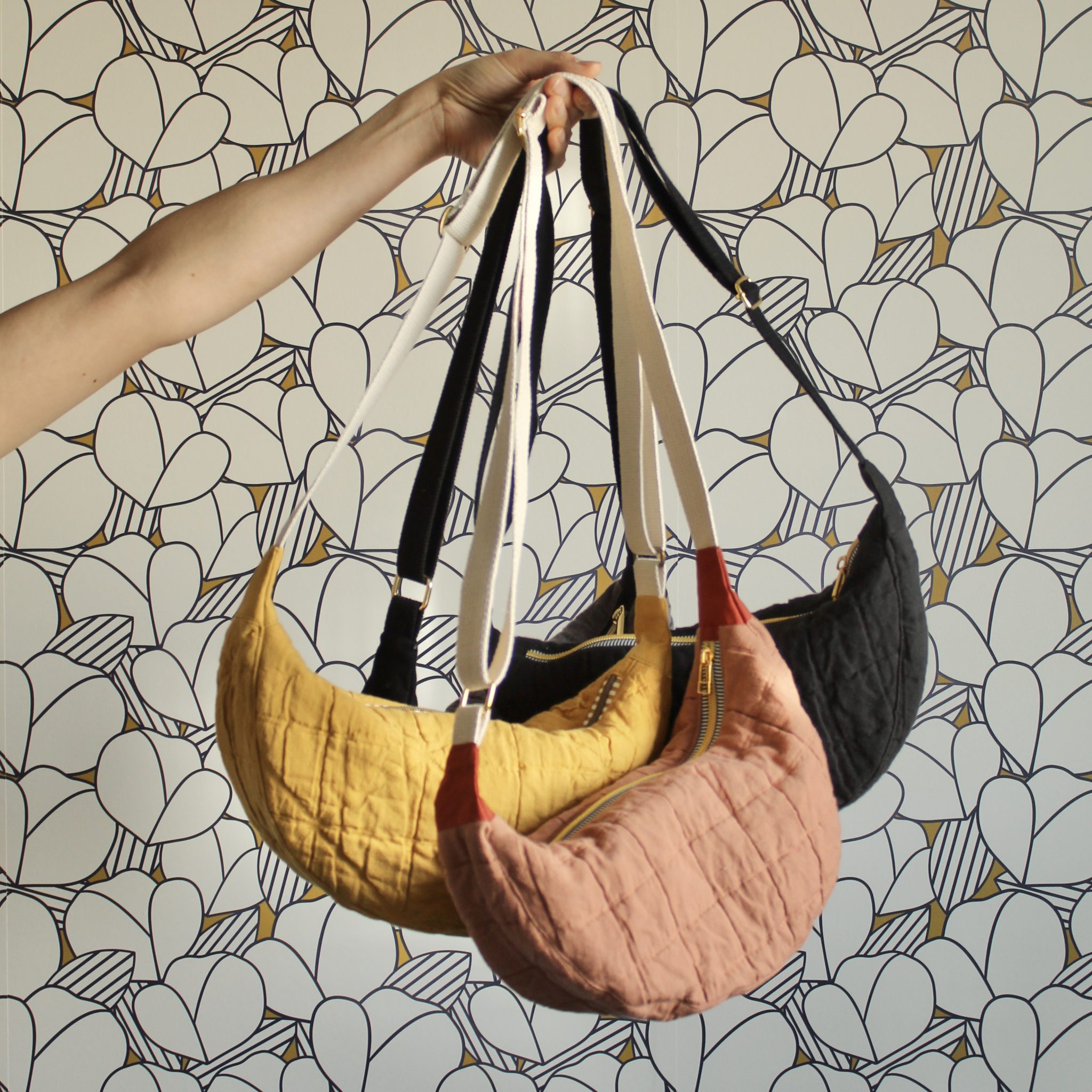 Quilted Crescent Bag - 3rd Story Workshop Quilted Crescent Bag - 3rd Story Workshop